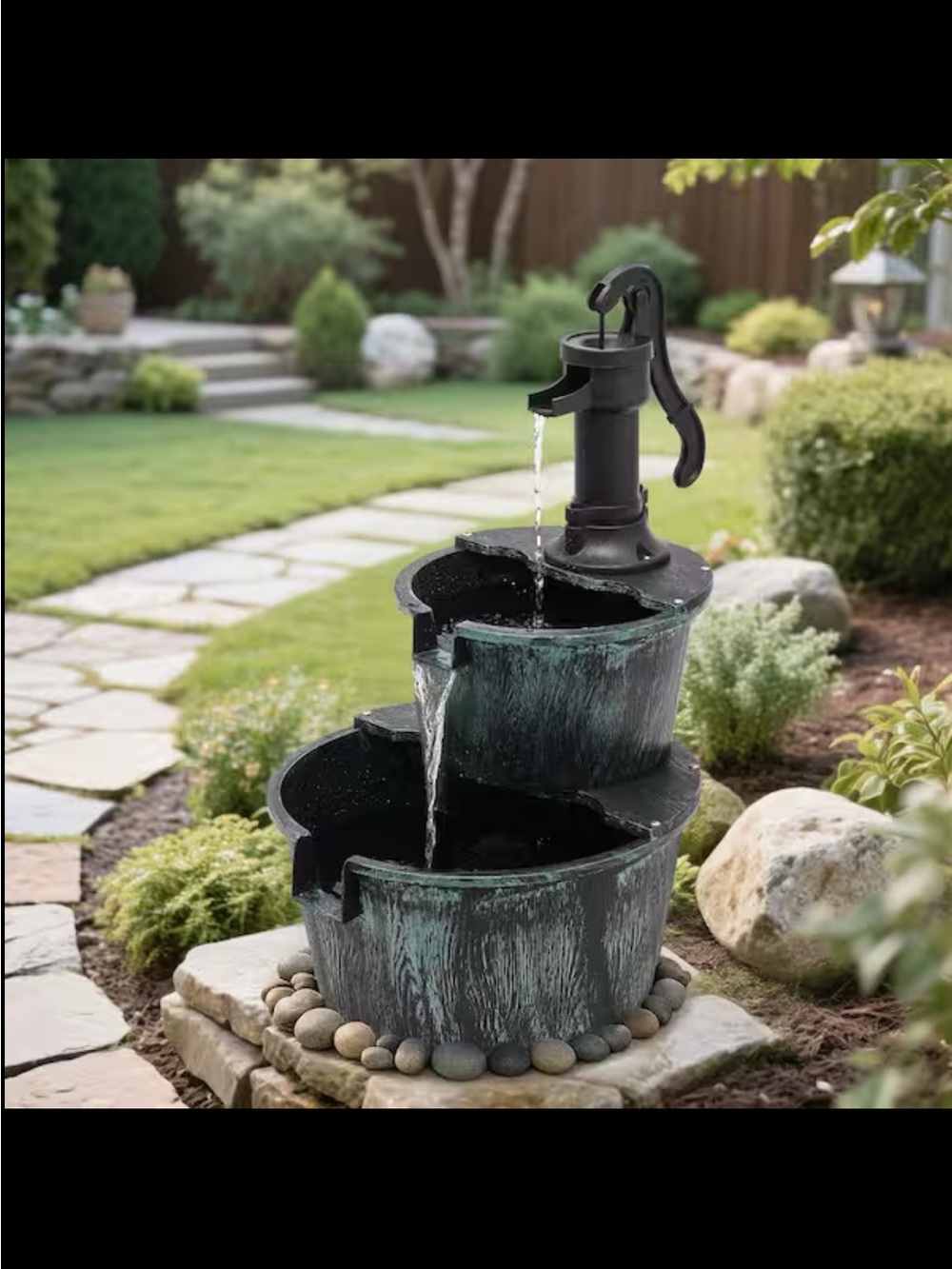 OUTDOOR OR INDOOR GREEN FOUNTAIN BRAND NEW WITH WATER PUMP! ❗️🍃⭐️